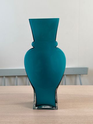 Jarrón Kare Design Silhouette Swing 40 cm Turquesa