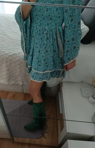 Vestido boho estampado floral