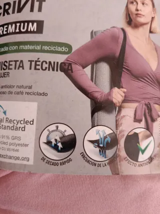 Blusa Crivit Técnica Premium Rosa Talla M