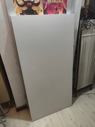 Escritorio con caballetes Blanco