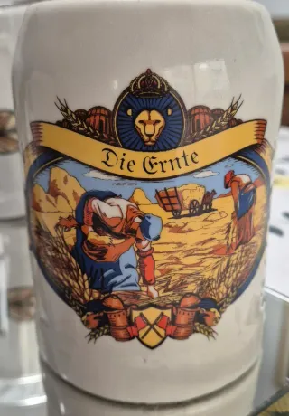 Jarra Taza Cerveza Cerámica colección beer