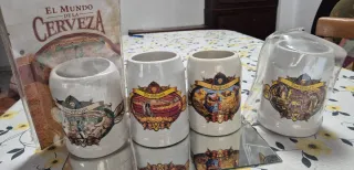 Jarra Taza Cerveza Cerámica colección beer