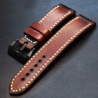 Correa artesanal de piel para reloj Panerai, Casio