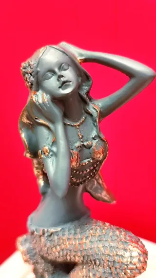 Figura de Sirena Estilo Vintage Arte Marino.