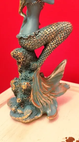 Figura de Sirena Estilo Vintage Arte Marino.