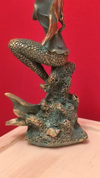 Figura de Sirena Estilo Vintage Arte Marino.