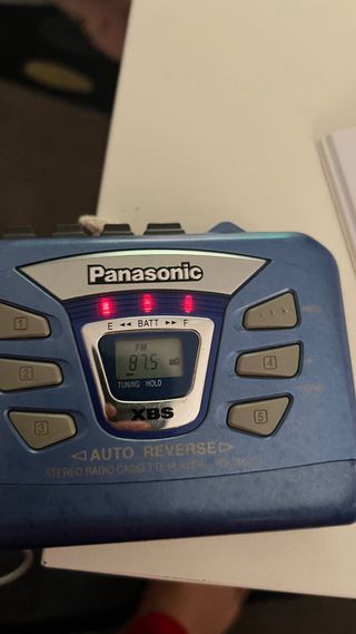 Reproductor de radio y cassette estéreo Panasonic