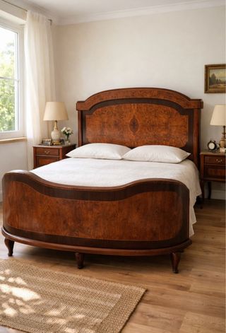 Cama antigua Art Decó 1930