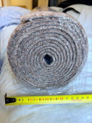 Rollo alfombra adhesiva 40 cm beige/marrón