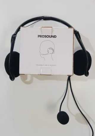 Auriculares USB con micrófono detrás del cuello