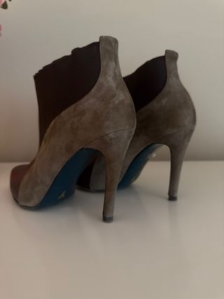 Botines Patrizia Pepe Piel Gris/Plata