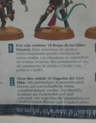 Warhammer 40k: Brujas Eldars Oscuros