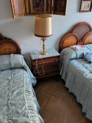 2 Camas Individuales, somier y colchón