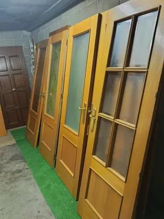 Puerta madera roble maciza 72,73x202