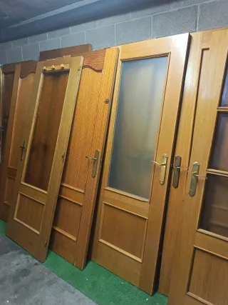 Puerta madera roble maciza 72,73x202