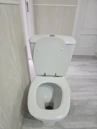 Taza de baño de porcelana blanca