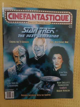 Lote 7 revistas Cinefantastique Star Trek (ingles)