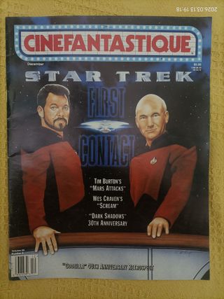 Lote 7 revistas Cinefantastique Star Trek (ingles)