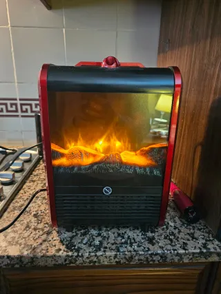 Chimenea Eléctrica Portátil Mercalor Efecto Fuego