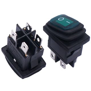 mxuteuk 4 interruptores basculantes impermeables d