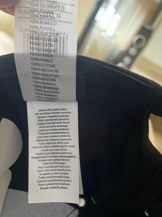 Gorra Lotto Negra y Blanca Algodón 100%