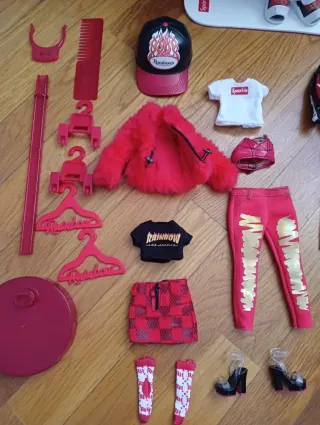 Conjunto Ropa Muñeca Rainbow High Rojo