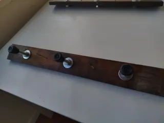 2 Percheros artesanales de estilo industrial