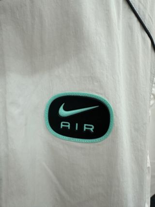 Giacca Nike Air grigia e verde acqua