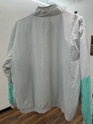 Giacca Nike Air grigia e verde acqua