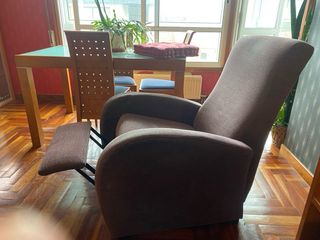 Sillón reclinable individual tela A recoger