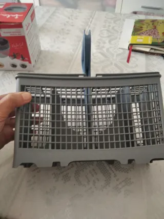 Escurridor cubiertos plástico gris