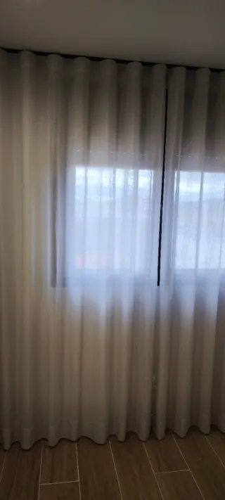 Barra y cortinas 273 ancho + 2 barras 2mts