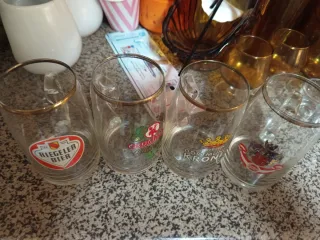 Jarras de cerveza antiguas Riegler, Pilsener, Dort