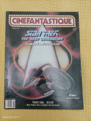 Lote 6 números Cinefantastique Star Trek ingles