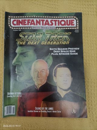 Lote 6 números Cinefantastique Star Trek ingles