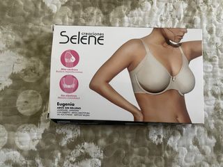 Sujetador Selene Eugenia Aros Sin Relleno Beige