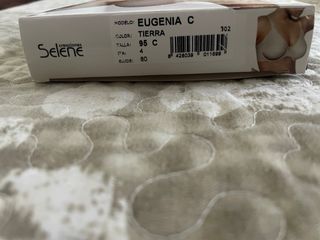 Sujetador Selene Eugenia Aros Sin Relleno Beige