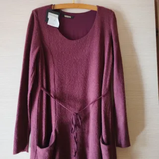 Vestito Maidoma viola con cintura