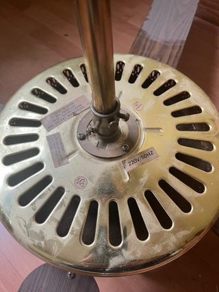 Lámpara Ventilador Vintage Madera y Metal