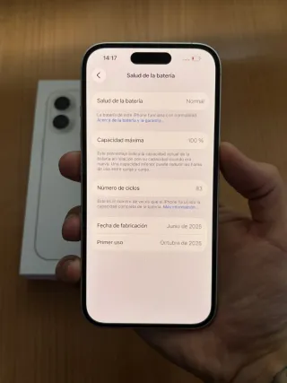 iPhone 16 Bianco 100% Batteria