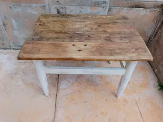 Mesilla auxiliar rústica madera