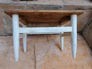 Mesilla auxiliar rústica madera