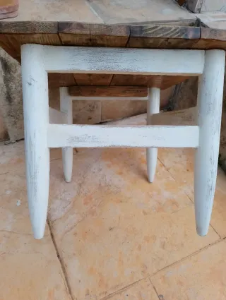 Mesilla auxiliar rústica madera