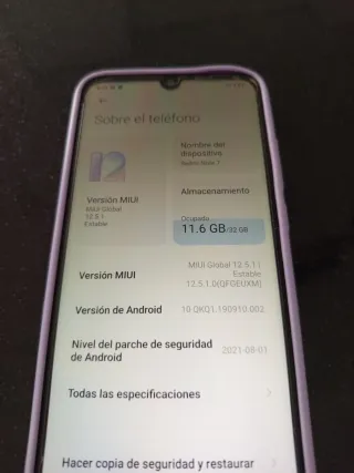 Móvil Xiaomi Redmi 7 Morado
