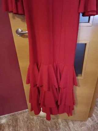 Vestido Flamenca Rojo Volantes