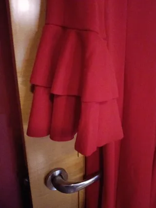 Vestido Flamenca Rojo Volantes