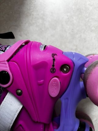 Patines 4 ruedas niña morados estendibles