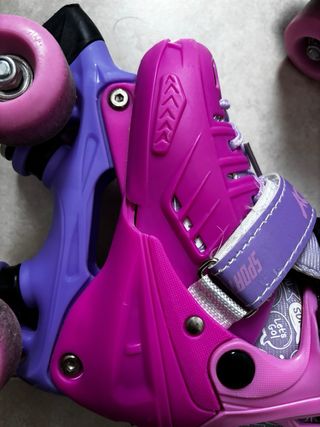 Patines 4 ruedas niña morados estendibles