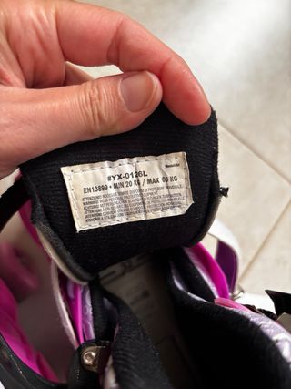 Patines 4 ruedas niña morados estendibles