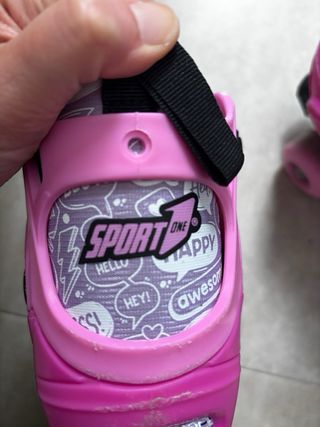 Patines 4 ruedas niña morados estendibles